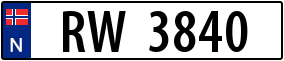 Trailer License Plate